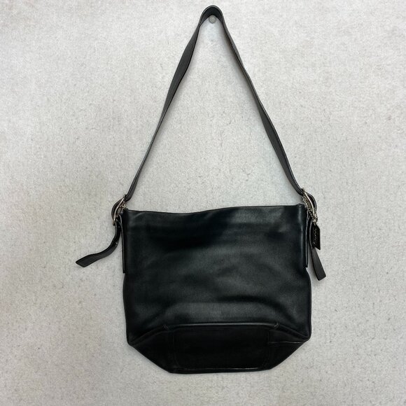 Vintage Coach Legacy 9186 Classic Black Leather Soho Hobo Shoulder Bag - Picture 1 of 16